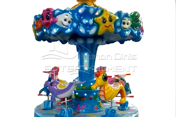 3 ထိုင်ခုံ Ocean Themed Small Carousel Ride