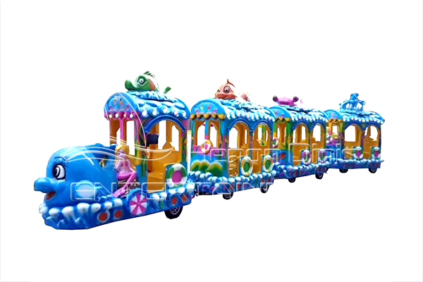 Dinis popular tren eléctrico oceánico pequeño para niños