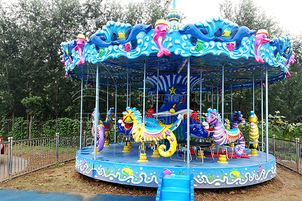 Samudra-Themed Carousel Horse Rides pikeun Diobral