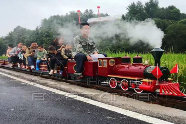 Steam Rideable Train for Sightseeing