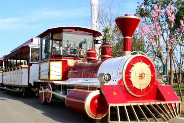 Electric Trackless Train for Amusement Park