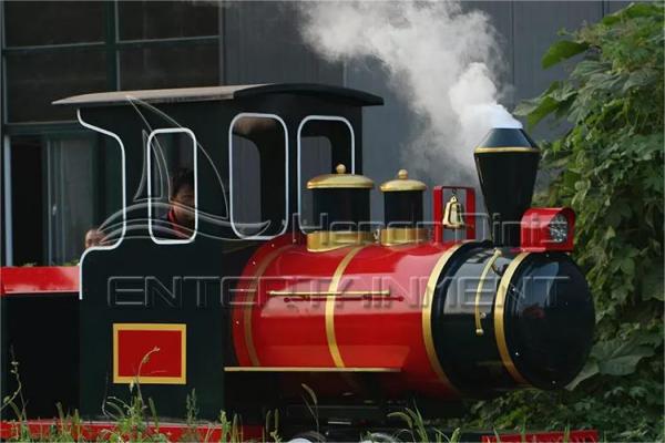 Train Locomotive with Steam