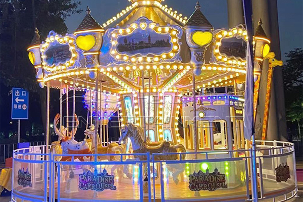 Carousel with Colorful LED lights