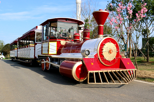 รถไฟถนนท่องเที่ยวกลางแจ้งขนาดใหญ่