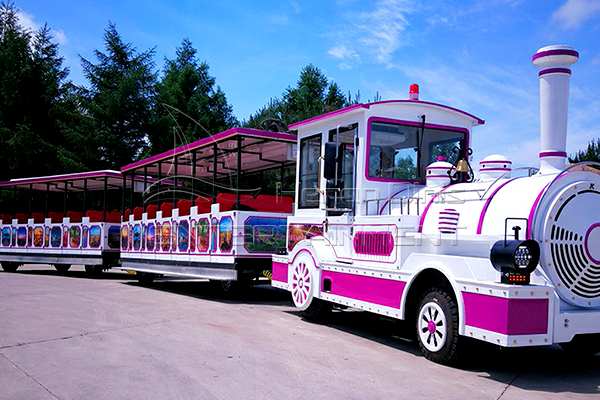 Tren de carretera turística per a parcs d'atraccions