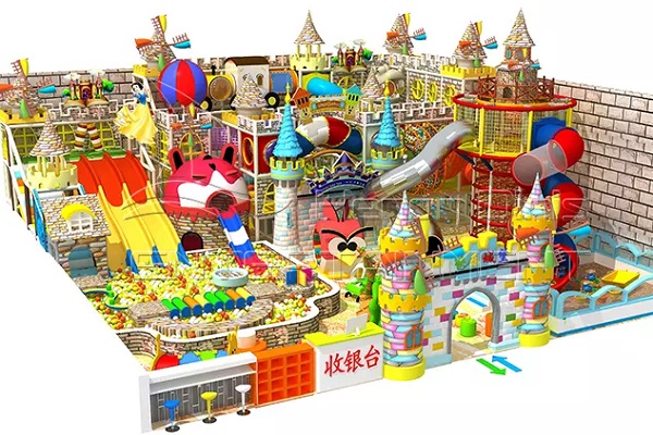 Kids Indoor Play Fort Amusement Rides till salu