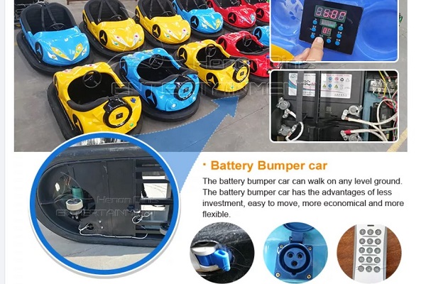  Battery Usage for Battery Bumper Cars with Full Charge