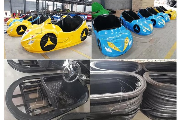 Fibreglass Electric Floor Grid Bumper Car