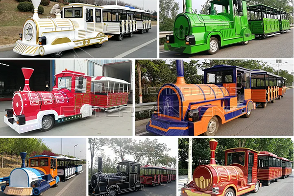 Large Trackless Train for Shopping Plaza