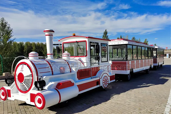 Hiburan Park Electric Trackless Train for geus dewasa