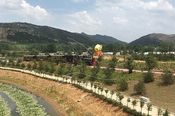 Zuch Streck Ride Installéiert op Strooss