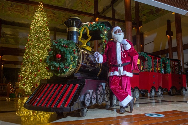Trenul Mall fără șine Cea mai bună distracție pentru copii de Crăciun