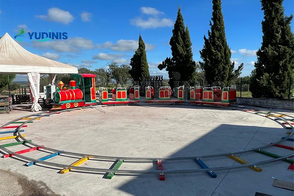 Kiddie Christmas Mall Train ma le Round Track