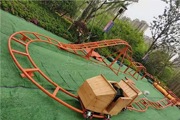 Roller Coaster-ê-hêza mirovan ji bo Backyard